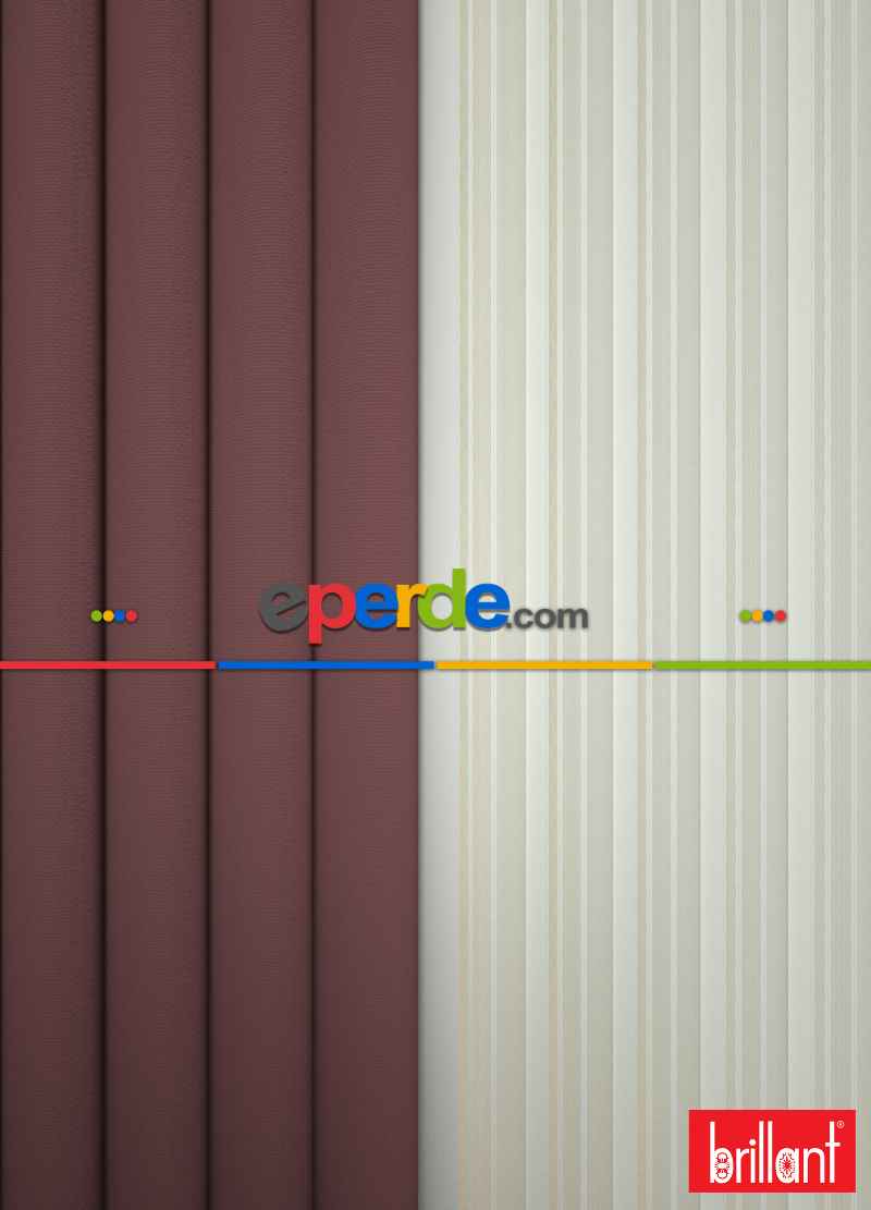 Brillant Akıllı Tül Perde Gül Kurusu Renkli Tül Dikey Zebra Perde Düz 1. Kalite