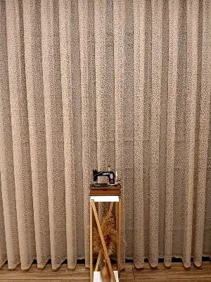 Vizon Leopar Desen Desen Modern Tül Perde