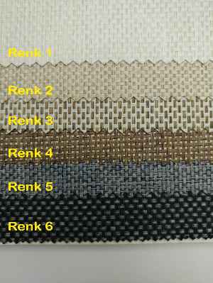 Hasır Stor Perde - Karartma Işık Geçirmeyen - 6 Farklı Renk- Siyah-gri-füme-antrasit-krem-bej-vizon Rengi-ekru-çok Renkli