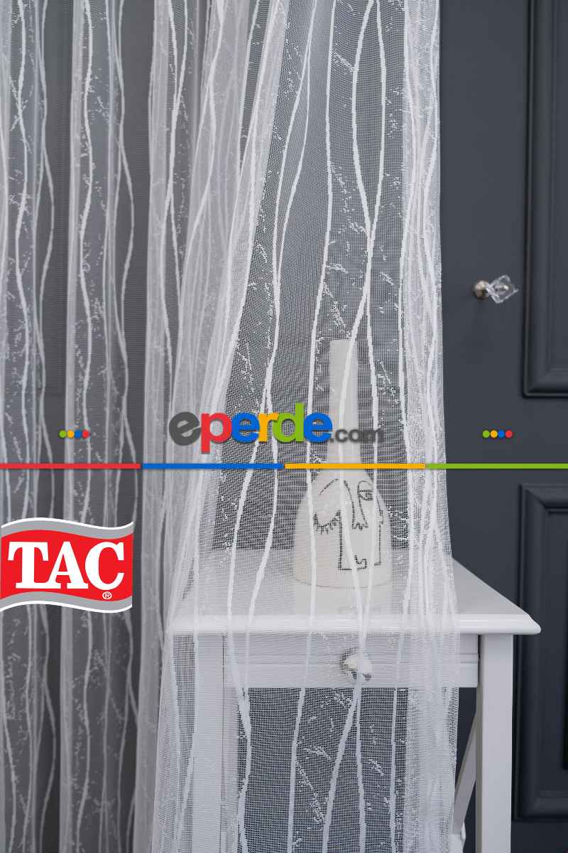 Salon Tül - Taç Es Ütü İstemez Tül Sade S Model Spor Tasarım Model Tül