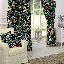 Çiçekli Fon Perde Evim 624 Kumaşı Kalındır Duck Bezi Değildir