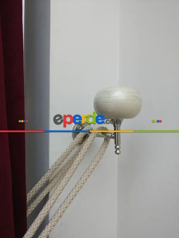 Düz Renk Dökümlü Fon Perde (180)- Bordo