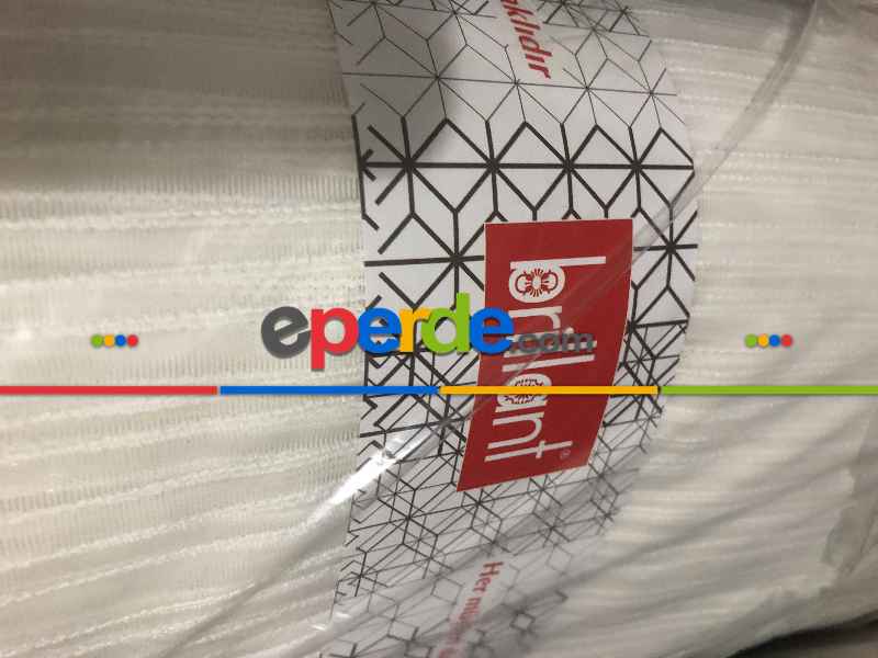 Oturma Odası - Zincir Desenli Düz Lüx Armür Tül Perde - Yüksek Gramajlı - (ütü Gerektirmez)- Ekru