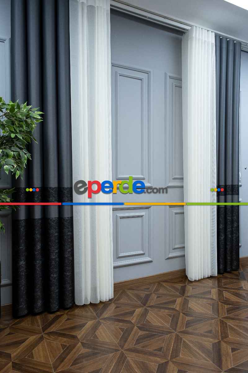 Lens Akıllı Dikey Tül Perde-14- Çok Renkli 2