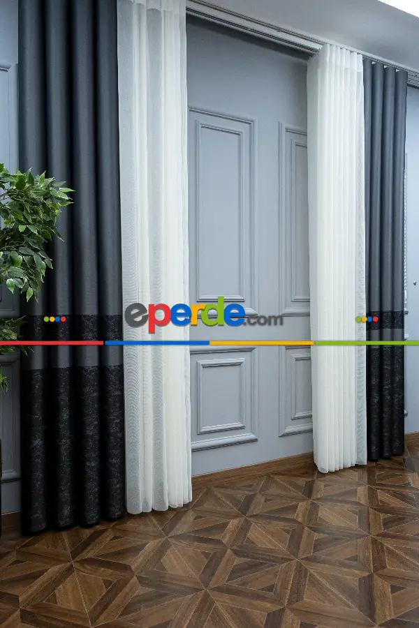 Lens Akıllı Dikey Tül Perde Bulut-14- Çok Renkli 2