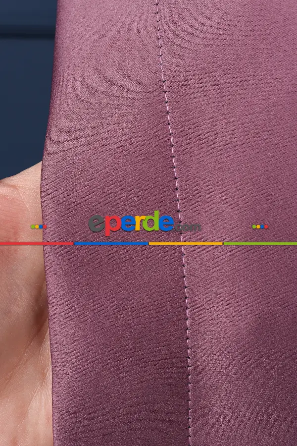 Yatak Odası Fon Perde - Gül Kurusu Işık Geçirmez Blackout Fon Perde