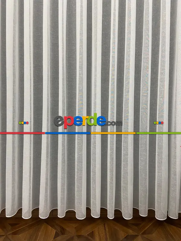 Natural Keten Tül Birinci Kalite İplikten Özel Üretilmiştir - Ütü İstemez