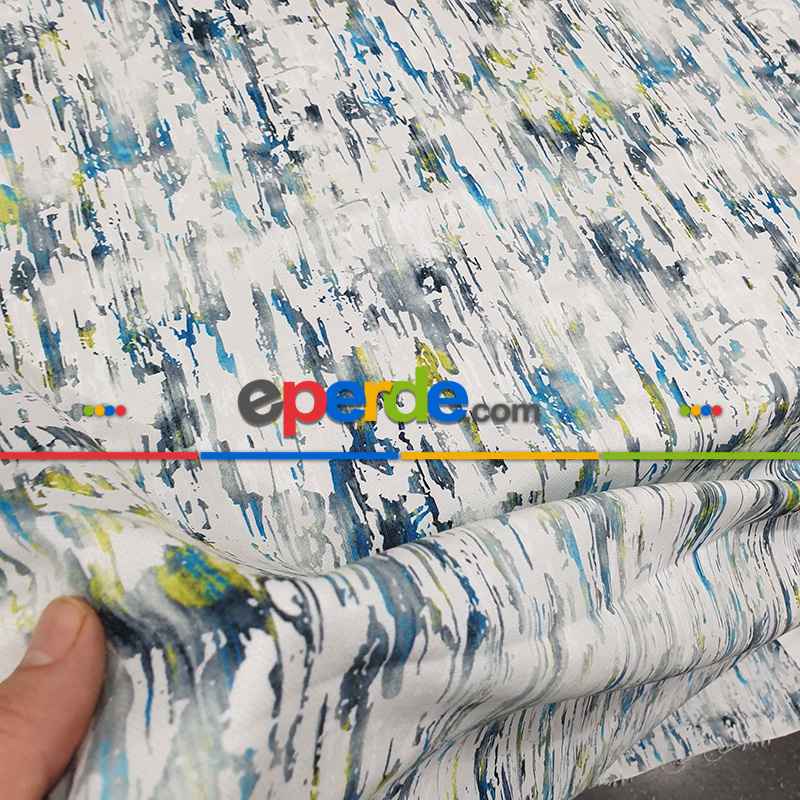 Etnik Desenli Fon Perde Evm290 _e - Kumaşı Kalındır Duck Bezi Değildir.- Gri-Füme-Antrasit-Çok Renkli