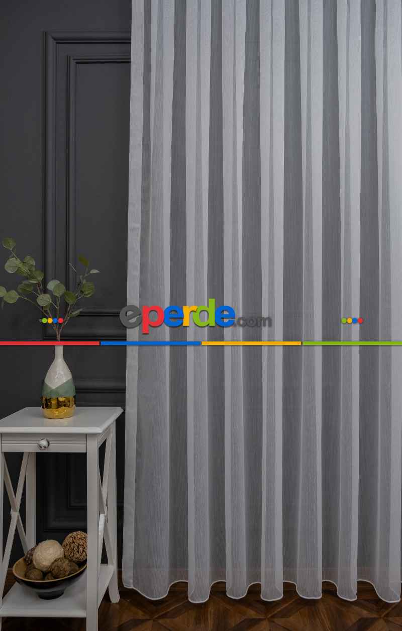 Simli Sade Tasarım Kubilay Tül Perde