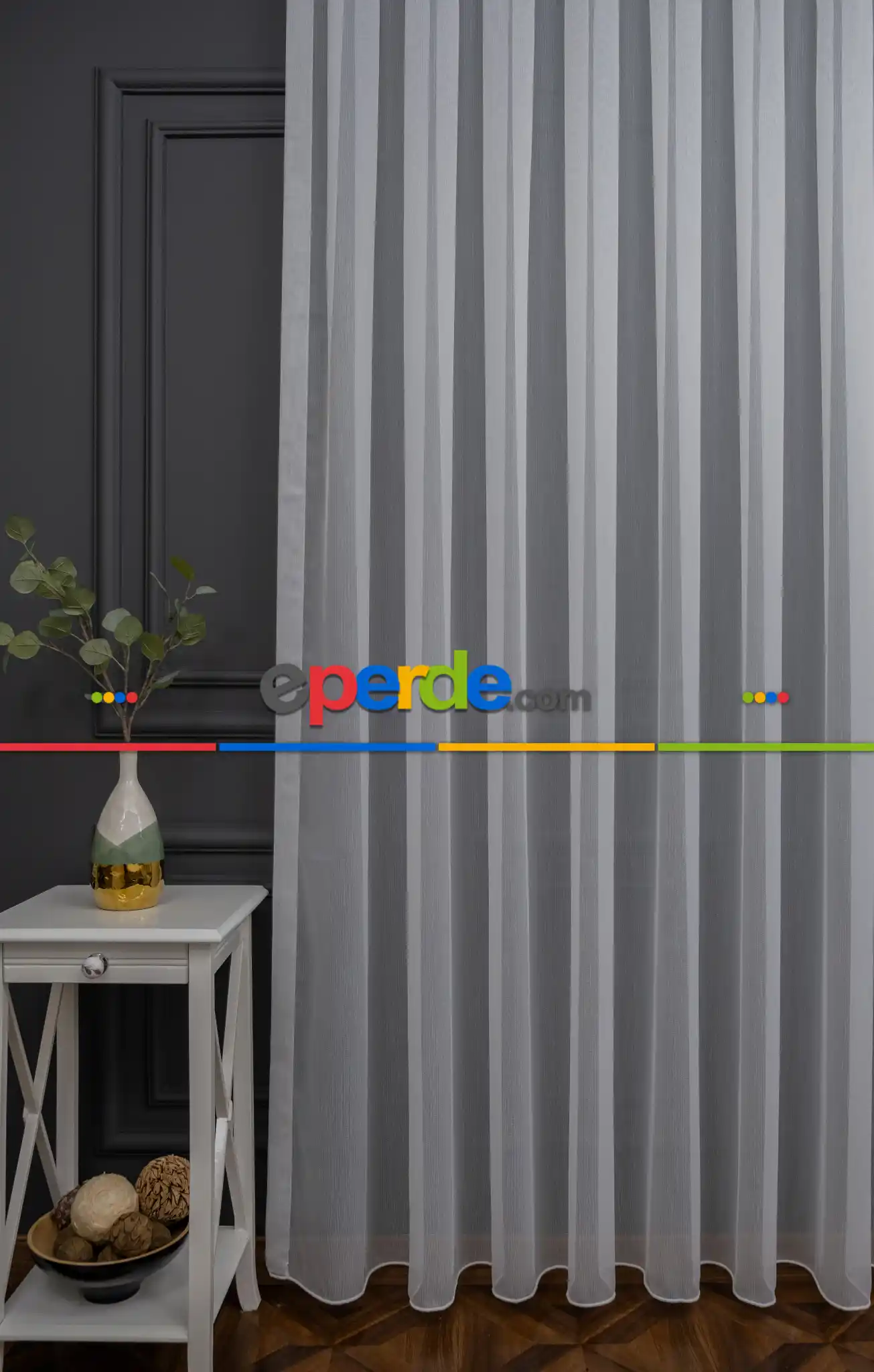 Simli Sade Tasarım Kubilay Tül Perde