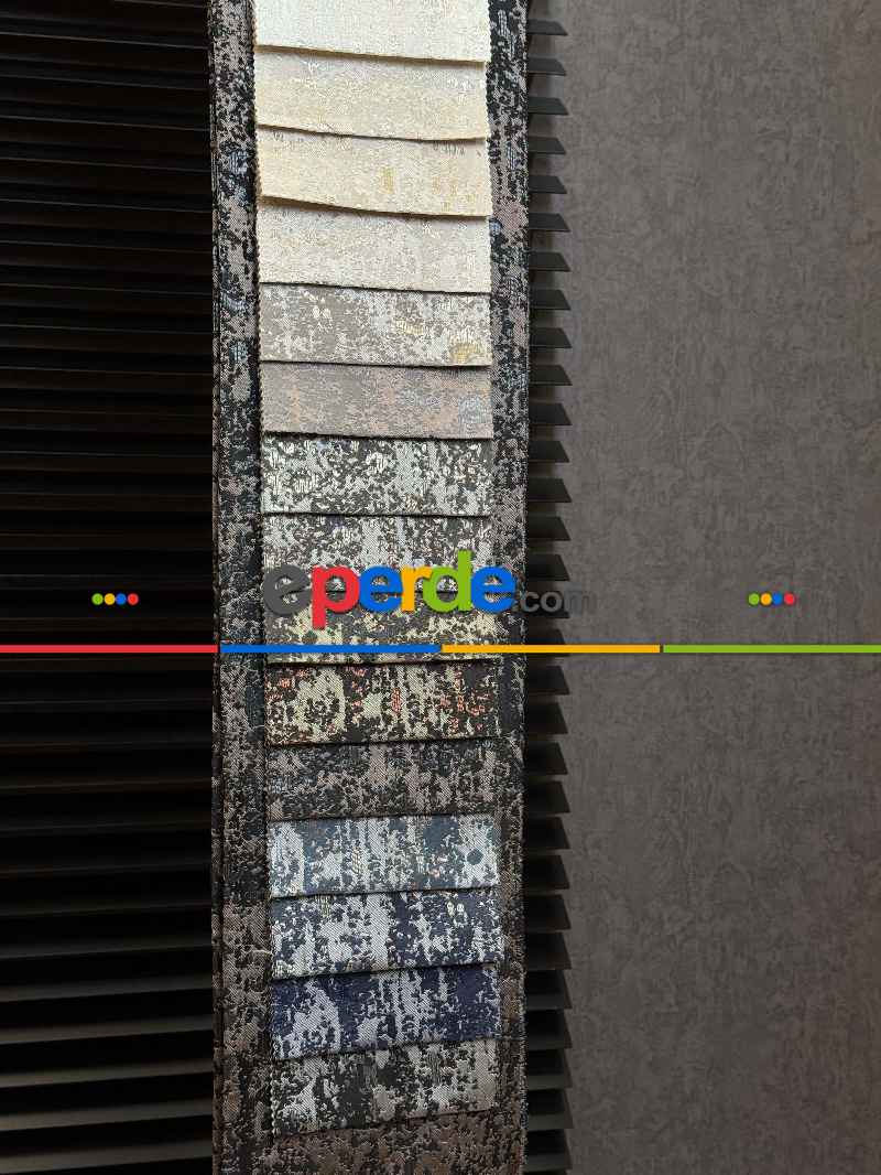 14 Farklı Renk Jakar Dokuma Fon Perde