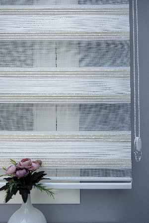 Salon - Zebra Perde Simli Pileli 2021 Sezonu A Kalite Zebraperde- Çok Renkli 2