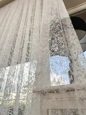 Fransız Dantel Örme Tül Perde, Desenli Ütü İstemeyen Tül