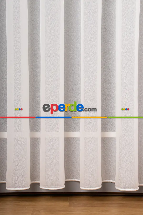 Buzlu Zemin Düz Tül- Ekru - Kurşunlu Tül