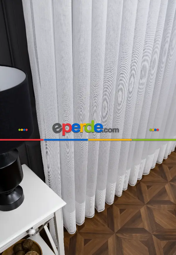 2025 Etek Örme Bantlı Sugar Tül Perde 2165