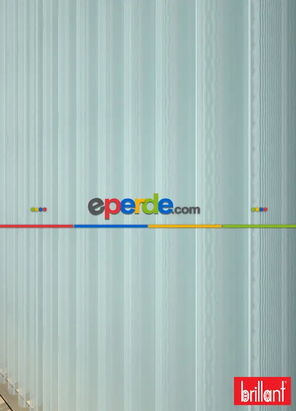 Brillant Akıllı Tül Perde Bebeksi Mavi Renkli Tül Dikey Zebra Perde Düz 1. Kalite