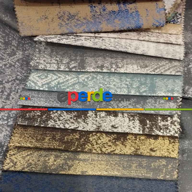 Geniş Enli Jakarlı Dokuma Salon Yatak Odası Lüks Perdeler 33 Renk Seçenekli