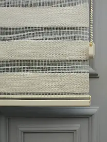 2025 Sezonu - Karartma Zebra Perde - Blackout Zebra Perde - Işık Geçirmez Zebra Perde- Bej-krem Açık