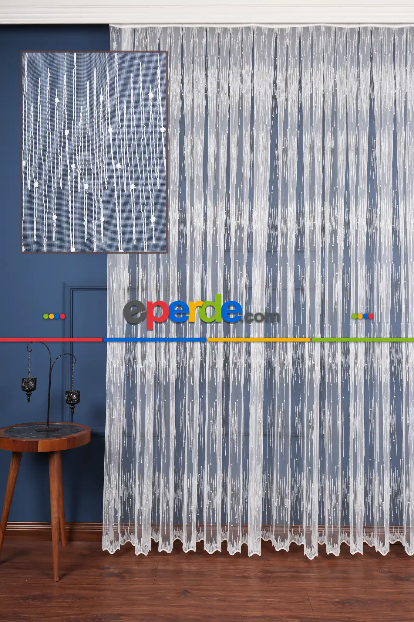 Salon Tül Modelleri - Elit Brode İşlemeli Tül Perde Özel Seri 101