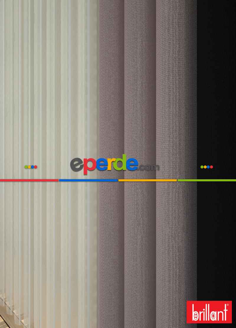 Brillant Akıllı Tül Siyah-koyu Lila Perde Tül Dikey Zebra Perde Düz 1. Kalite