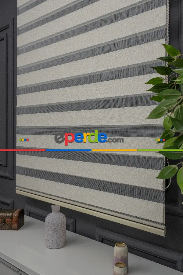 Zebra Perde - Düz Zebra Perde Kalın Dokulu