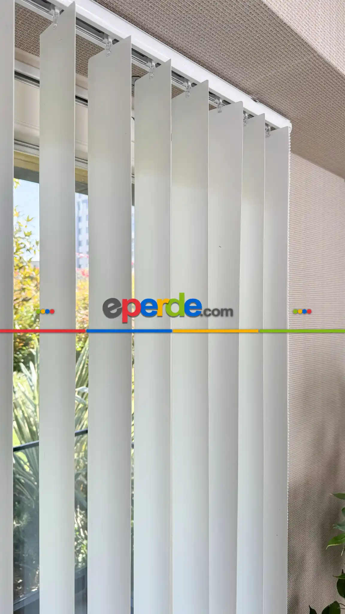 Ekru Pvc Dikey Perde, Dikey Stor Perde