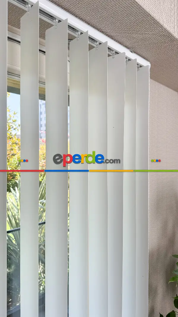 Ekru Pvc Dikey Perde, Dikey Stor Perde