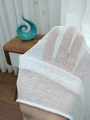 Mutfak Tül Perde - Mutfak Perdesi- Ekru