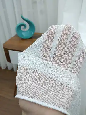 Perdeks Home Tül Perde 04 Lux Series- Ekru - Kurşunlu Tül
