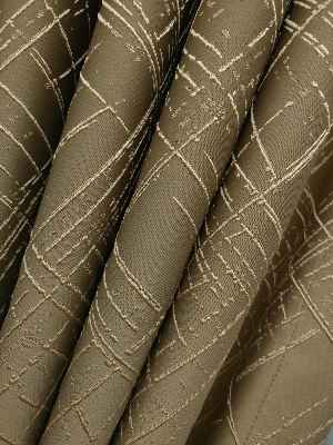 Jakar Desenli Fon Perde- Altın-kahve Açık