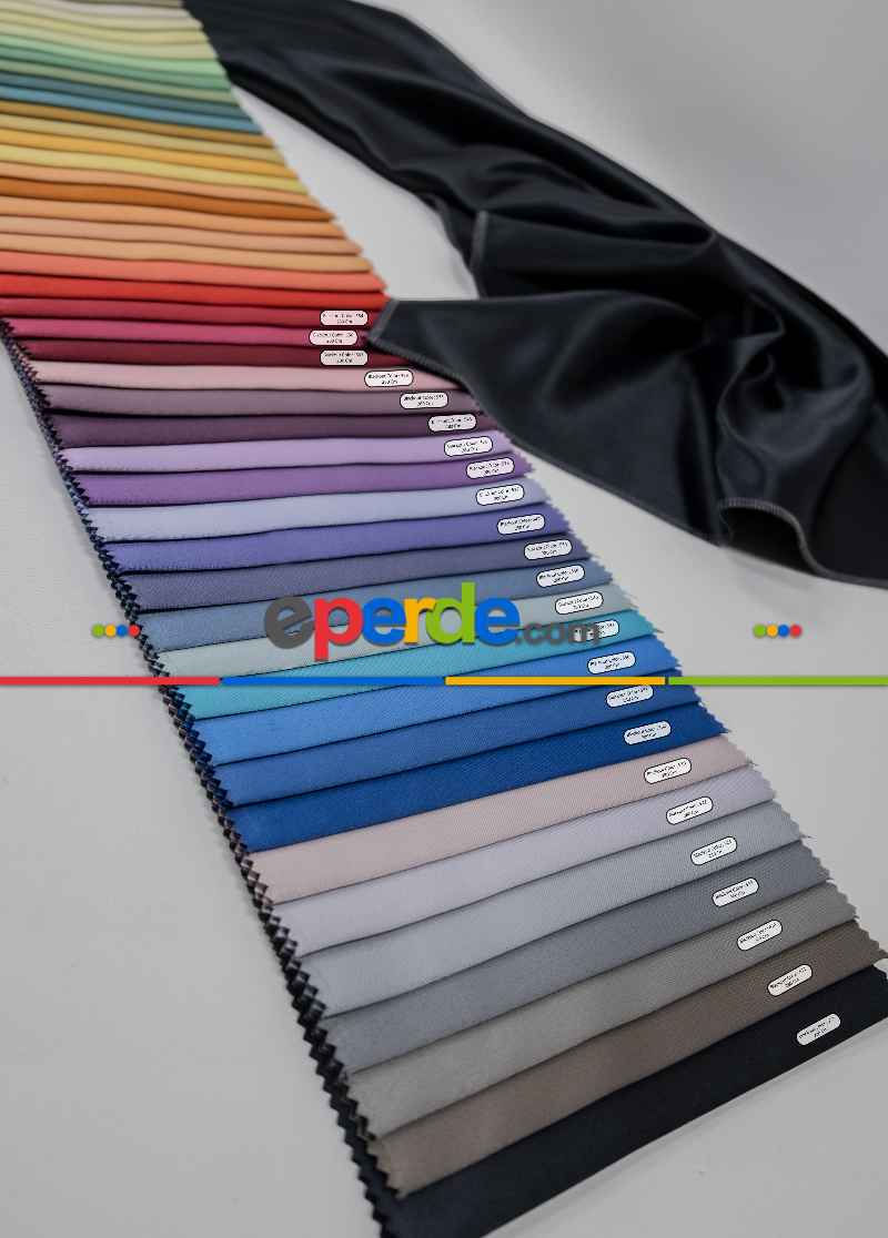 Salon - Blackout Düz Fon Perde Karartma Perde Güneşlik - Çok Renkli 1. Kalite