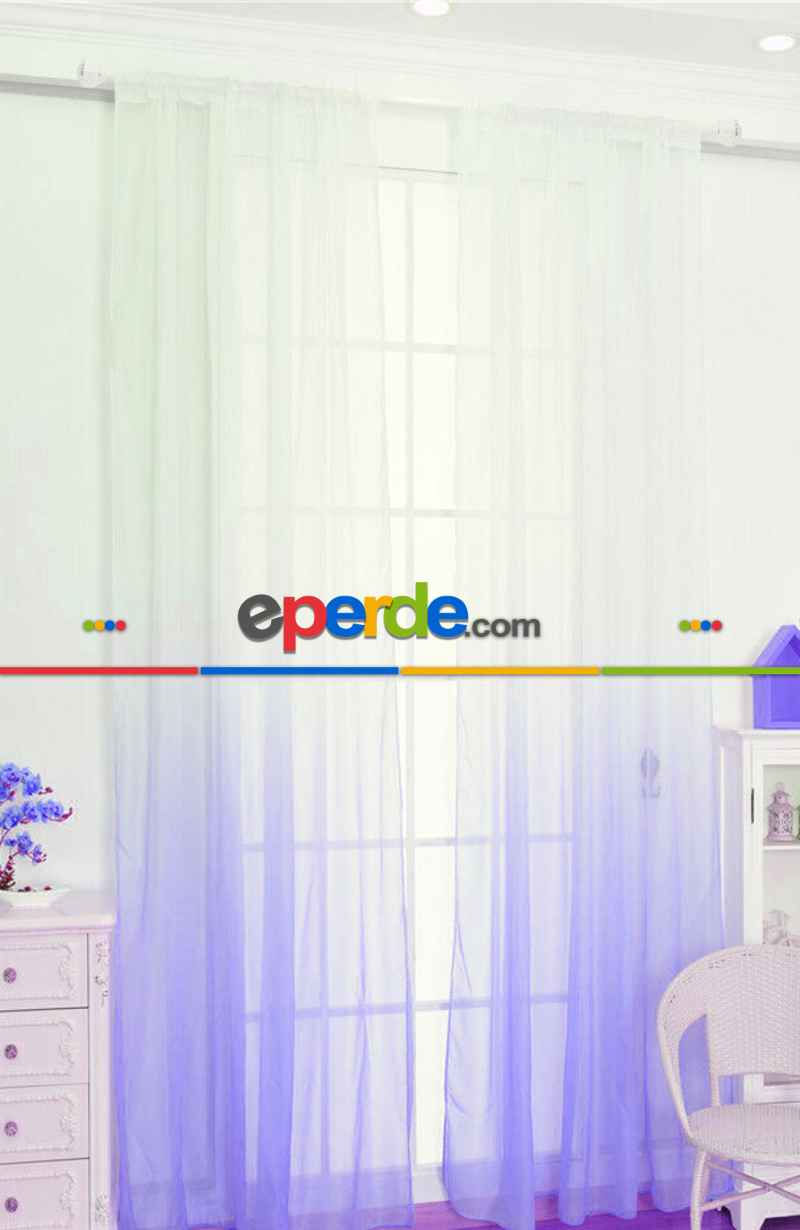 Mutfak - Renkli Tül Pastel Renk Tül Tasarım Yeni Trend Fusya Pembe Tül - Kurşunlu Tül