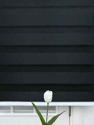 Zebra Perde - Düz Zebra Perde- Siyah