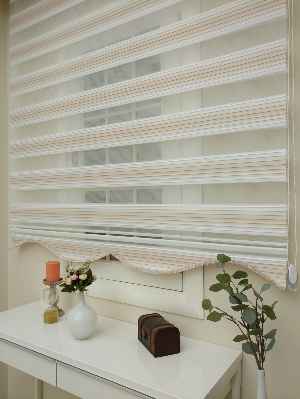 Zebra Perde - Degrade Pileli Zebra ( Renk Geçişli Pileli )- Pudra