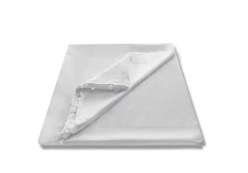 Beyaz Krem Saten Uzun Güneşlik 1. Kalite Fransız Camlar İçin