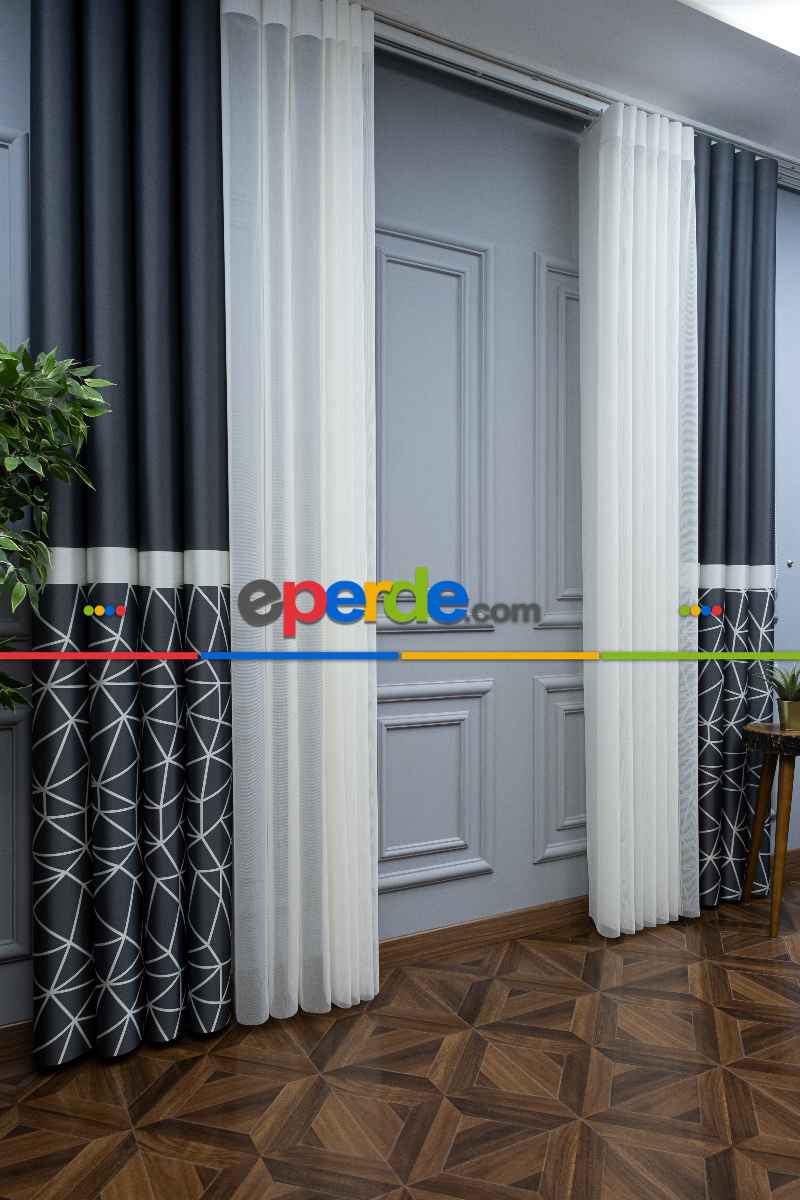 Lens Akıllı Dikey Tül Perde Koza-32- Çok Renkli 2