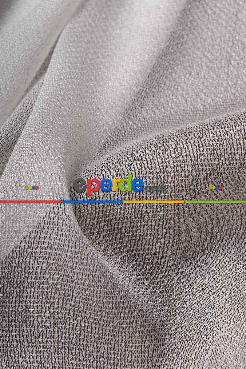 Salon Tül - Ekru Düz Tül Perde Ütü Istemez