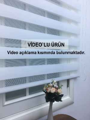 Düz Zebra Perde - Beyaz 427-13- Beyaz