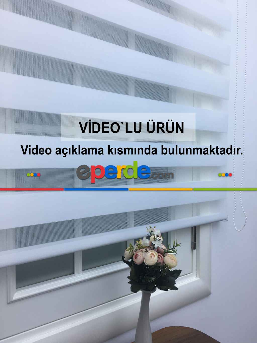 Düz Zebra Perde - Beyaz 427-13- Beyaz