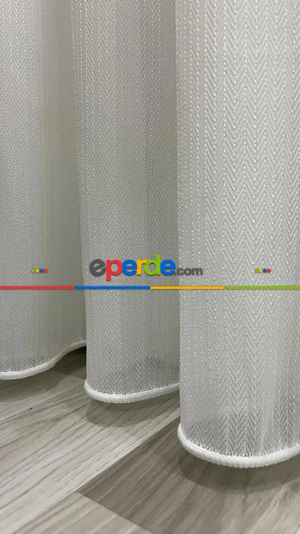 Atlantis Ağır Gramajlı 1/3 Sık Pileli Dökümlü Ütü İstemeyen Tül Perde (2026 Yeni Seri Ürünüdür)