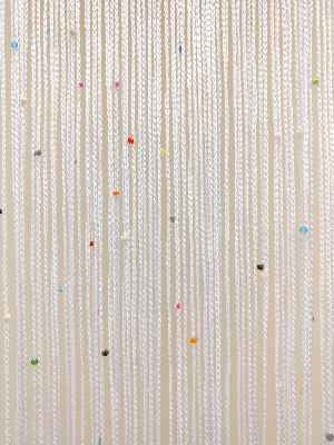 Boncuklu İp Perde- Çok Renkli