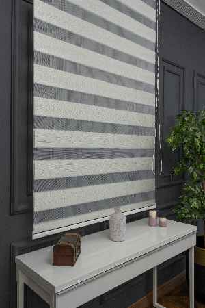 Zebra Perde -simli Kırık Pileli Zebra Perde