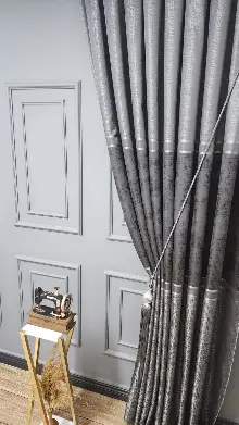 Gri Modern Fon Perde - Adet Fiyatıdır 70cm X 275cm 