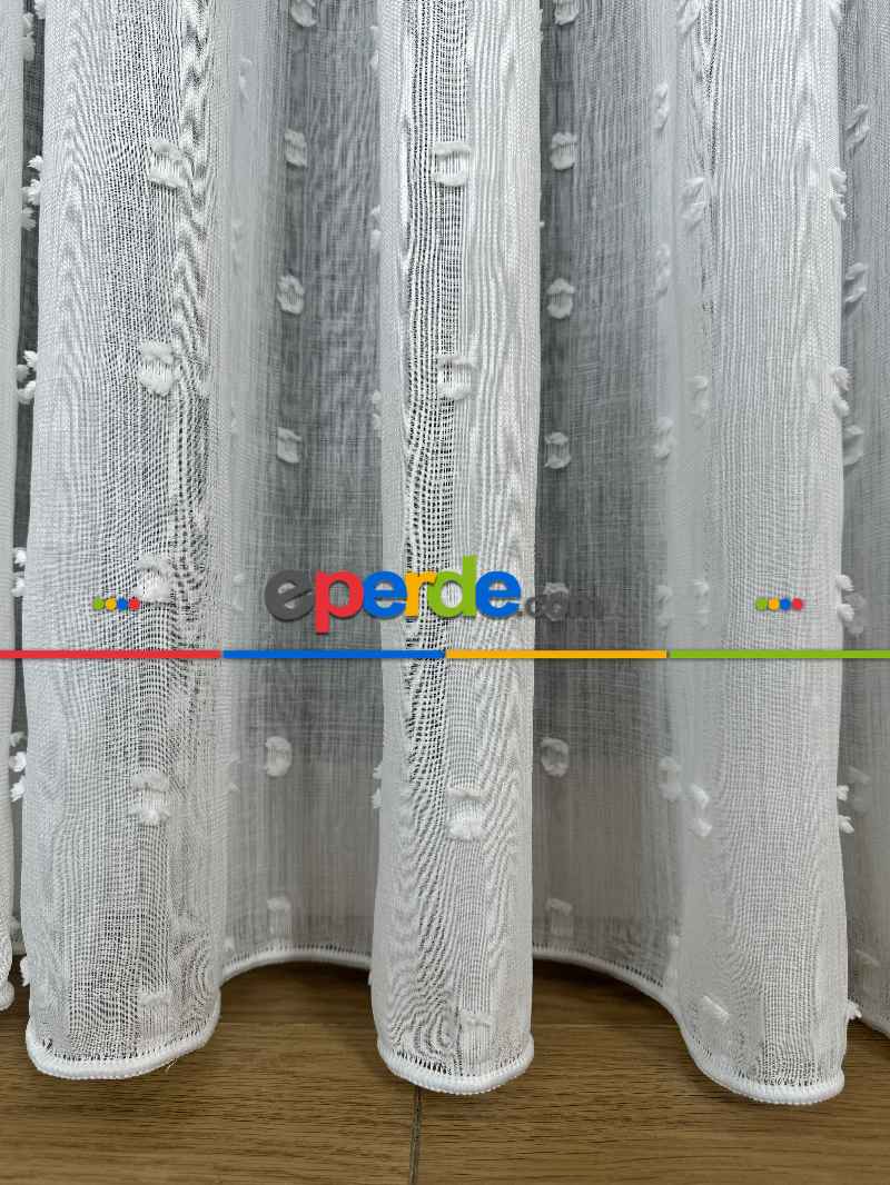 Kabartmalı Tül Perde, Premium Seri, Kurşunlu Tül