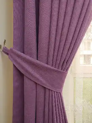 Lila Koyu - Düz Fon Perde ( En 150cm Dökümlü Fon Perde)- Lila Koyu Lila