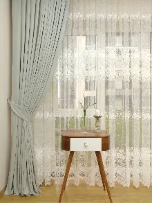 Gri Açık Düz Fon Perde Dökümlü Birinci Kalite 300 Cm Geniş En Daha Hesaplı- Gri Açık