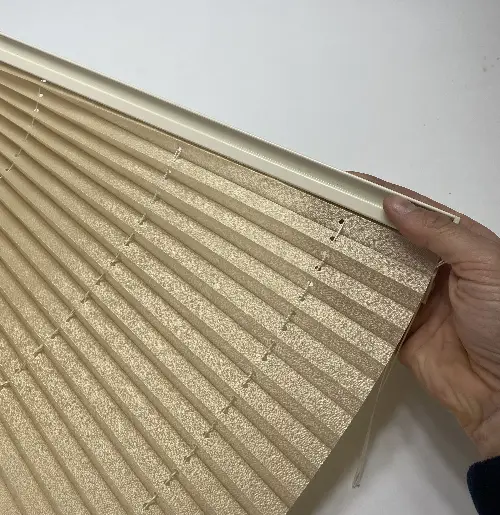 Brillannt Plisel Perde - Cam Balkon Perdesi - Pimapen Perdesi - Sütlü Kahve (20 Renk) Kolay Montaj Yaylı Sistem, Vidalı Sistem Veya Yapıştırma