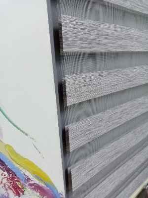 Salon Zebra - Bambu Zebra 2021 Sezonu Gri Kırçıllı A Kalite Bambu Zebra Perde- Gri-Füme-Antrasit