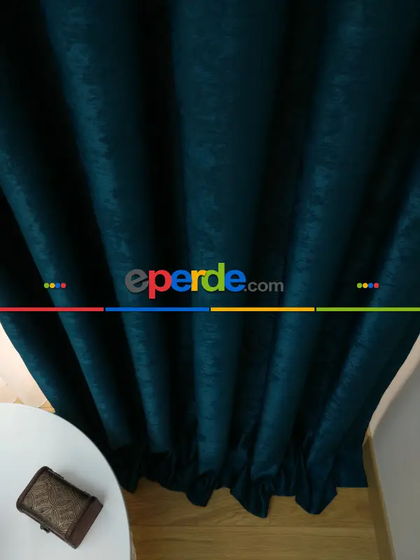 Salon Soft Fon Perde- Yeşil Koyu Yeşil