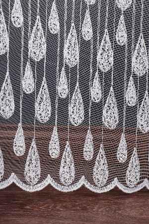 Damlacık Desenli Brode İşlemeli Tül Perde